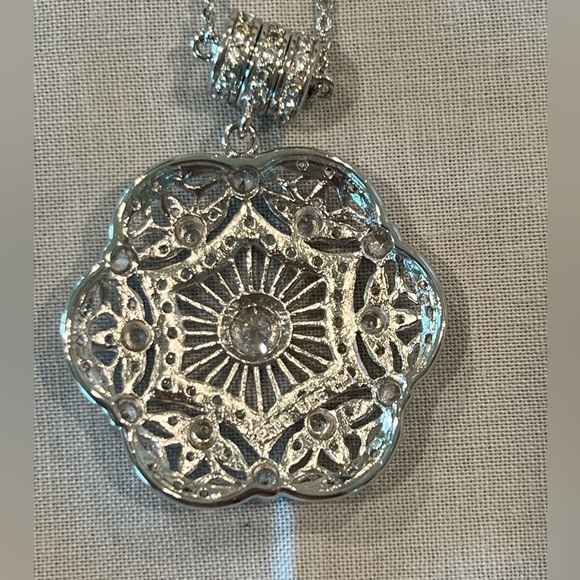 Esposito Diamonique smart snap Sterling necklace - Picture 6 of 14